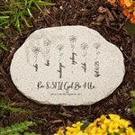 34881 - Garden Of Love Personalized Round Garden Stones