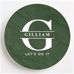 37003 - Lavish Last Name Personalized Car Coaster Set of 2 
