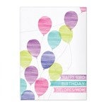 20431 - Personalized Birthday Greeting Card - Balloons