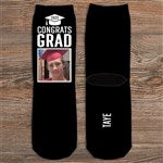 26802 - Congrats Grad Personalized Photo Adult Socks