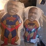46847 - Superhero Dad Personalized Photo Character Throw Pillow