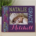 14860 - Darling Baby Girl Personalized Picture Frame