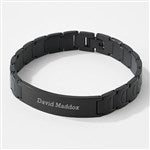 41852 - Engraved Gunmetal ID Bracelet for Him