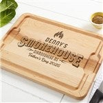 46627 - Smokehouse Personalized Hardwood Cutting Board
