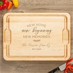 35824 - New Home, New Memories Personalized Hardwood Cutting Board
