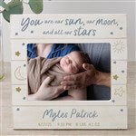 39714 - Baby Celestial Personalized Shiplap Frame
