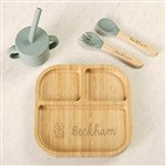 52419 - Choose Your Icon Personalized Bamboo Kids Dinnerware Set