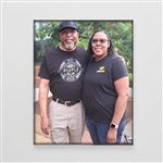 25492 - Colored Edge Name Portrait Photo Canvas Tile Board