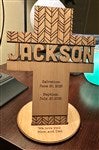 33398 - Bless This Child Personalized Wood Tabletop Cross 
