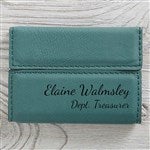 19686 - Signature Series Personalized Leatherette Business Card Case