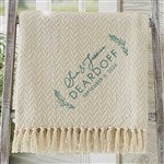 44675 - Elegant Couple Embroidered Wedding Afghan