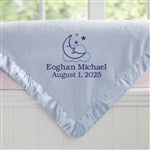 12287 - Moon & Stars Personalized Boy Baby Blanket