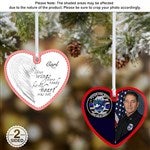 19551 - Angel Wings Personalized Memorial Heart Ornament