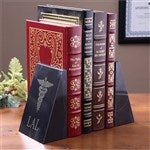 2554 - Caduceus Medical Marble Bookends