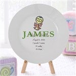 6419 - All About Me Personalized Baby Birth Keepsake Plate