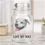 50301 - Pet Photo Face Cutout Personalized Pet Treat Jar