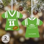 16660 - Football Sports Jersey Personalized T-Shirt Ornament