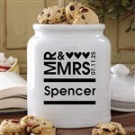 12541 - Mr. and Mrs. Personalized Cookie Jar