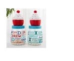 42288 - Trendy Repeating Name Personalized Cupcake Candy Jar