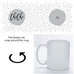23822 - Modern Polka Dot Personalized Coffee Mugs