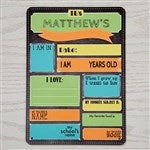 15724 - First Day Of School Personalized Dry Erase Sign