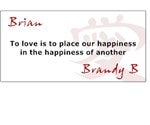 1165 - Fortunate Love Personalized Fortune Cookie