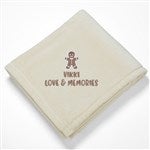 48807 - Christmas Character Embroidered Fleece Blanket