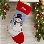 17317 - Winter Charm Personalized Needlepoint Stockings
