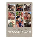 20264 - My Favorite Things Personalized Photo Blanket