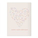 46922 - Blooming Heart Personalized Oversized Greeting Card