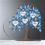52865 - Vibrant Family Tree Personalized Colored Heart Keepsake