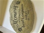 25894 - Faithful Companion Personalized Pet Memorial Garden Stone