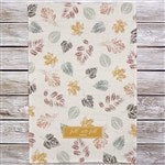 36363 - Stamped Leaves Personalized Kitchen Towel