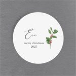 48816 - Birth Month Flower Personalized Metal Round Magnet