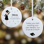 27248 - Graduation Girl philoSophies® Personalized Ornaments