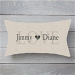 19458 - Elegant Couple Personalized Throw Pillow