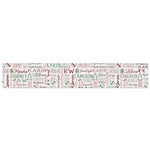 46390 - Holiday Repeating Name Personalized Christmas Table Runner