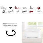 41725 - Playful Puppy Personalized Enamel Pet Bowls
