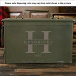 36642 - Lavish Last Name Personalized Ammo Box