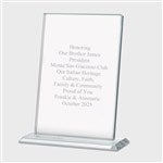 46052 - Engraved Slanted Glass Recognition Award-Large
