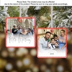 43214 - Script Family Photo Personalized Ornament