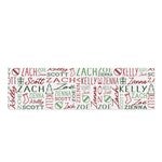 46390 - Holiday Repeating Name Personalized Christmas Table Runner