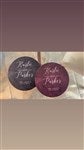 22021 - Moody Chic Personalized Wedding Paper Coasters