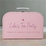 31521 - Personalized 15 pc. Pink Polka Dot Tea Set