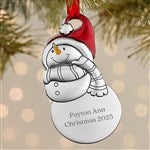 28551 - Write Your Own Personalized Snowman Metal Ornament