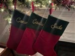 54531 - Yuletide Elegance Embroidered Velvet Stocking