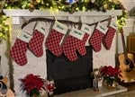 54529 - Plaid Noel Personalized Christmas Stocking 