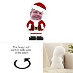 43073 - Christmas Character Personalized Photo Throw Pillow