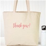 22626 - Scripty Style Personalized Canvas Tote Bags