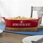 31336 - Made With Love Personalized Ceramic Oval Baking Dish
